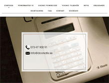 Tablet Screenshot of doorsafe.se